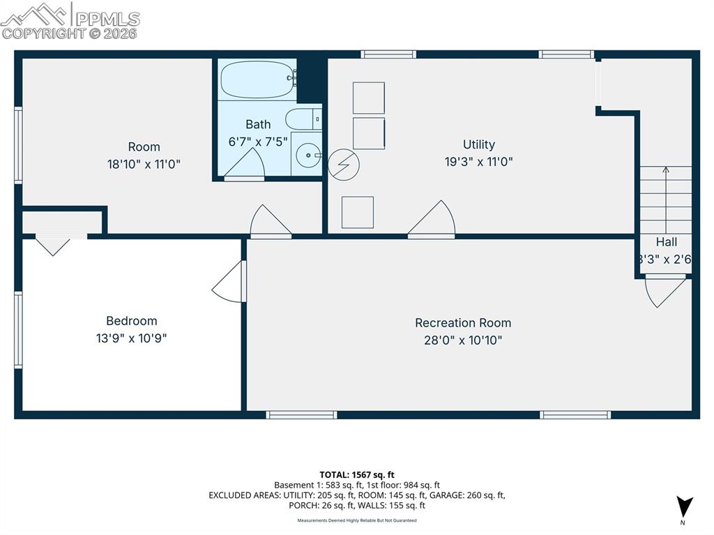 View of floor plan / room layout