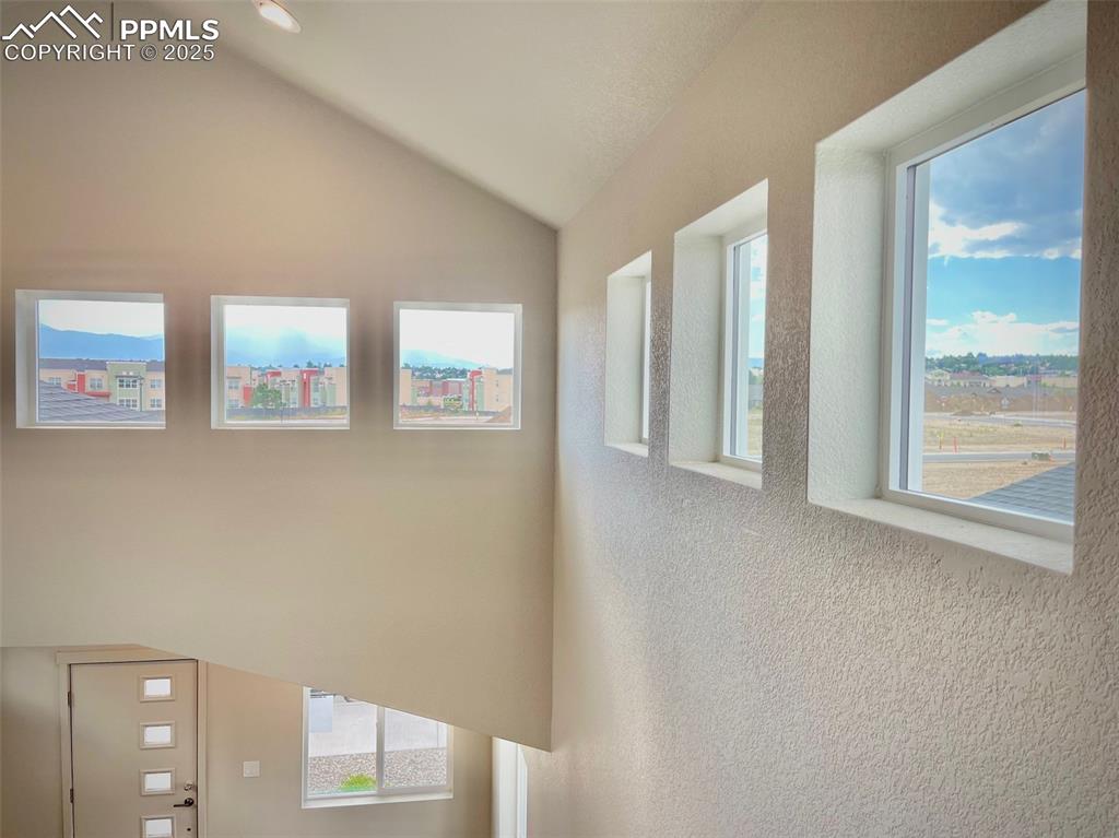 Lots of windows for a light, bright living area