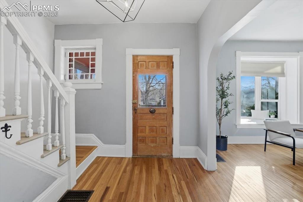 Entry looking back at the front door