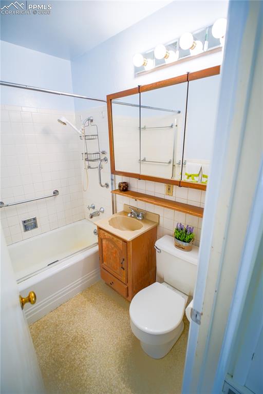 Primary full bathroom serves both bedrooms