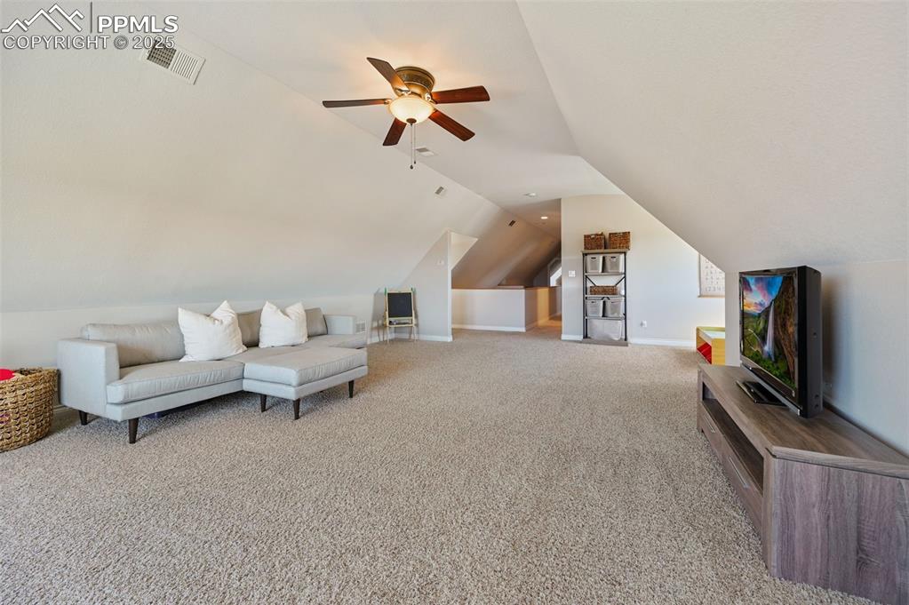 A second living space, family room, or playroom upstairs.
