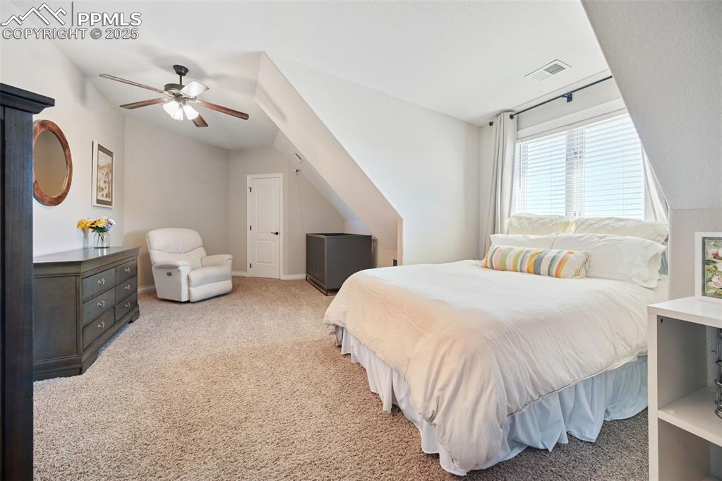 This is the second of three bedrooms upstairs.