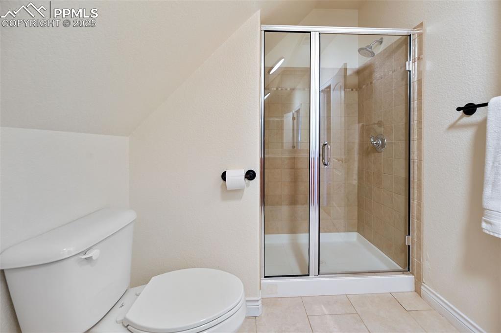 Secondary bath upstairs.
