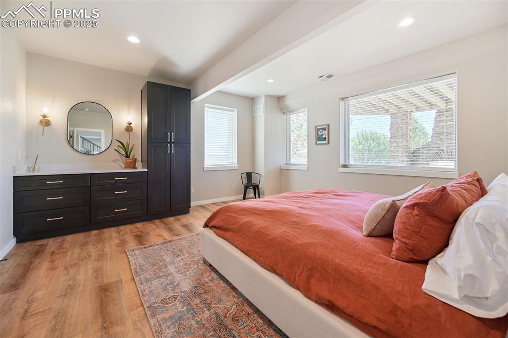 This is the second bedroom downstairs in the basement.