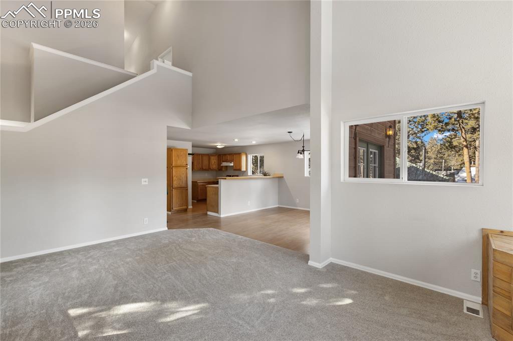 Looking into kitchen dinning from living area