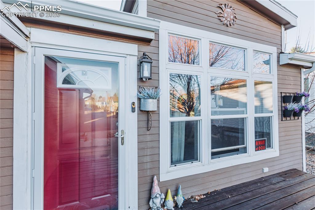 Entrance to property