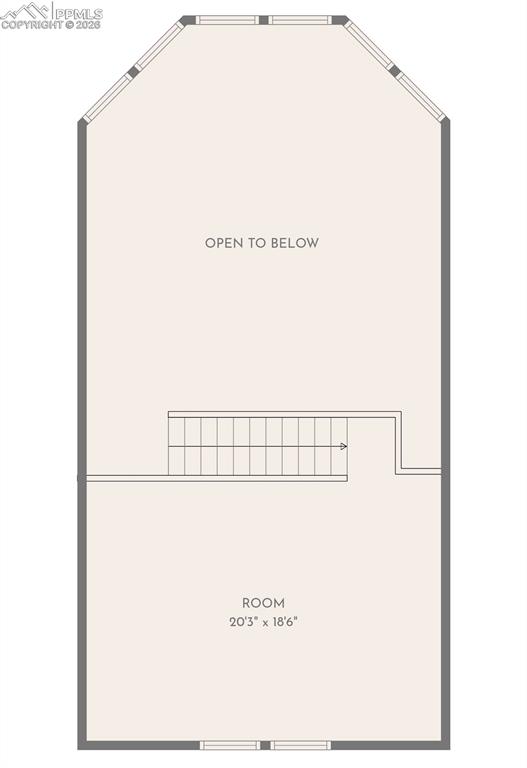 View of loft - property dimensions are approximate