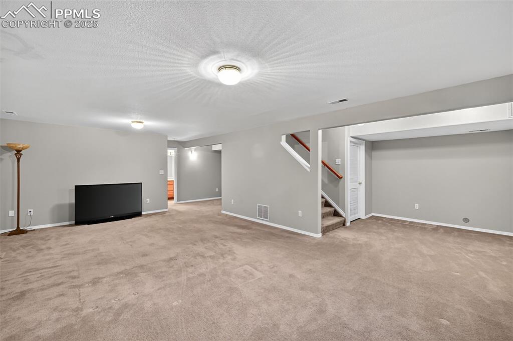 Basement family room, TV Room 