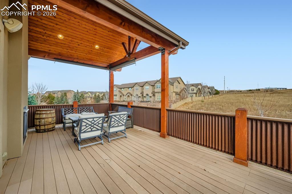 covered, and spacious composite deck with tongue and groove cover