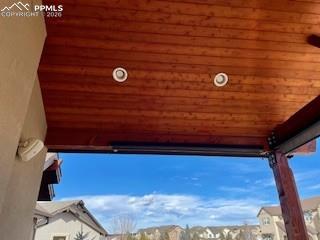 tongue and groove pergola with lighting