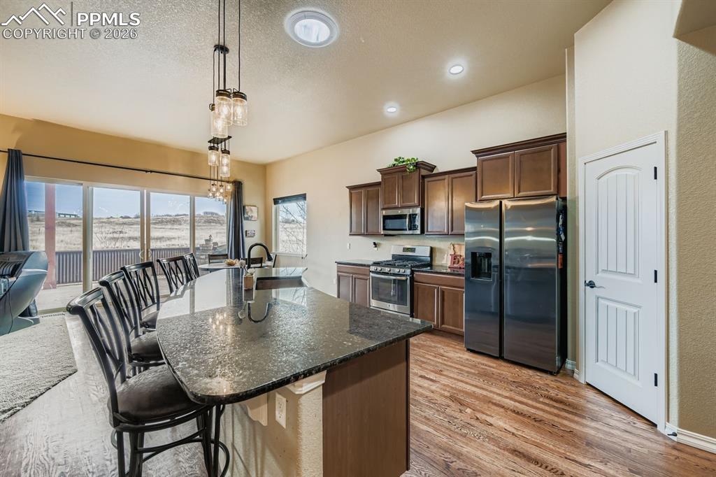 Open, inviting cooks kitchen