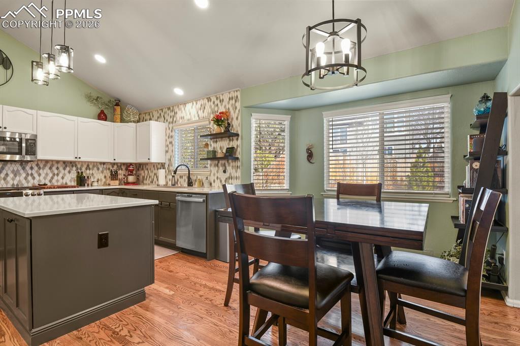 Kitchen and dining area