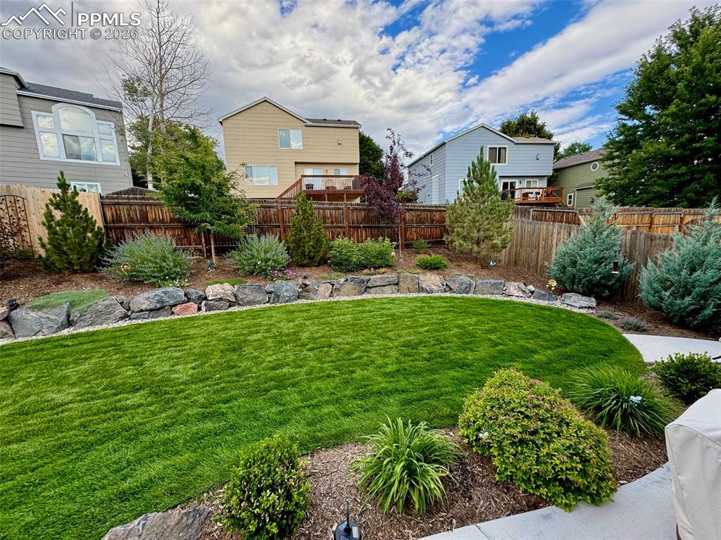 Back yard just waiting for you to come sit down and enjoy