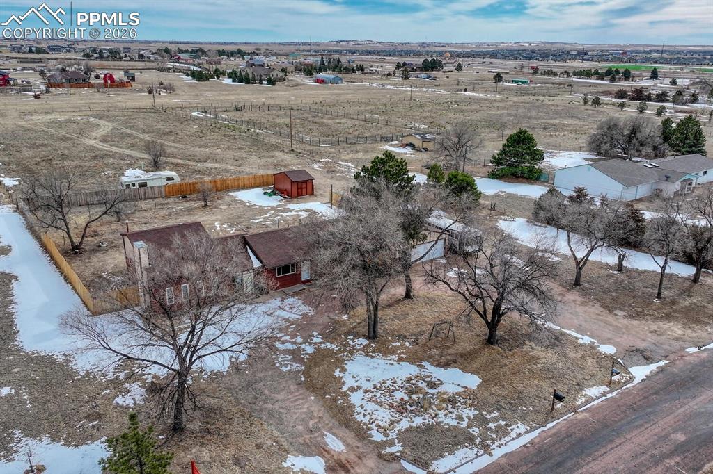 facing east from above