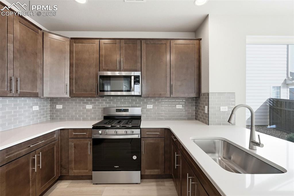 ADU kitchen and living area