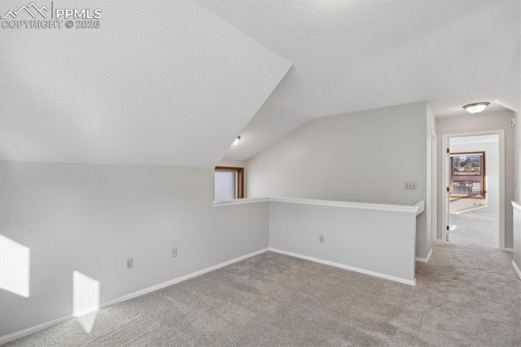 Bonus room featuring carpet floors and healthy amount of natural light
