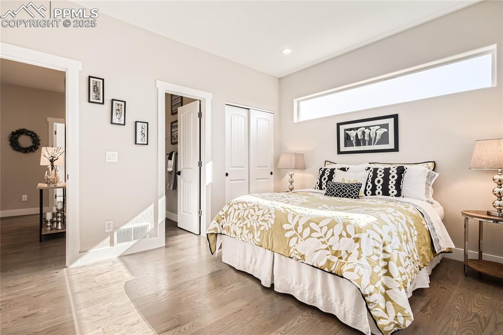 Representative of how the room will look with furniture.