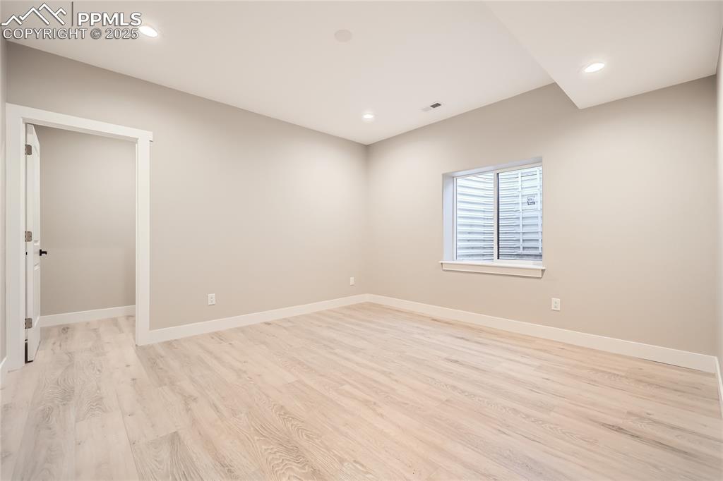 And here's yet another bedroom. The walk-in closet in this room is MASSIVE! Bedroom #5.