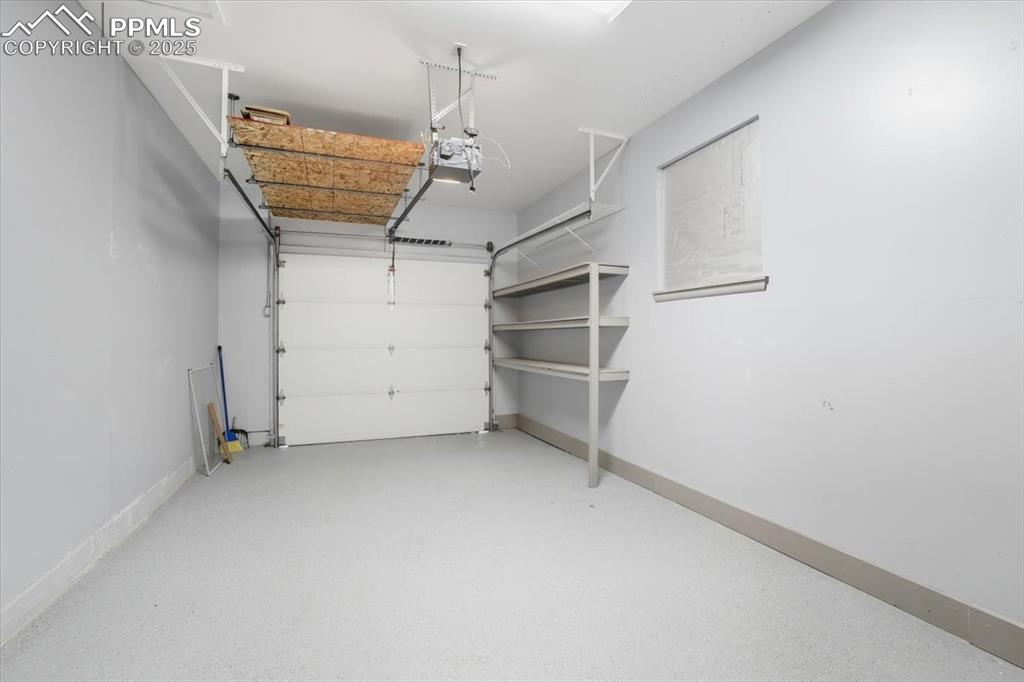 1 car garage attached to home