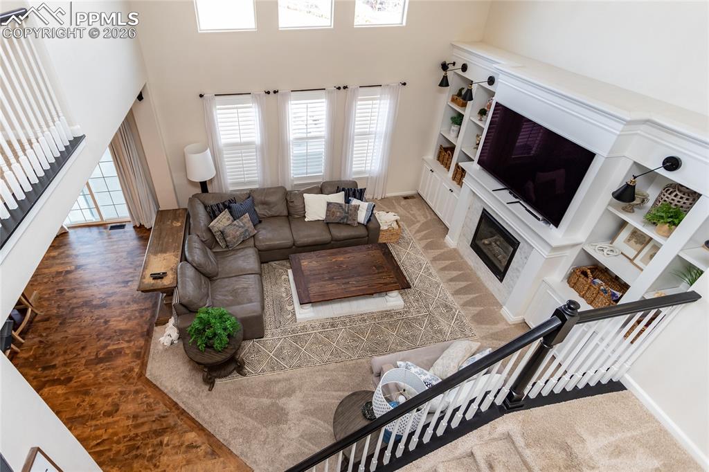 Overhead of living room