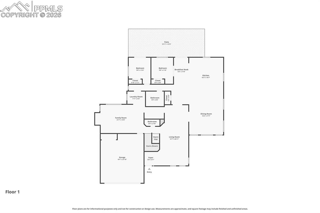 Main level floor plan/ room layout