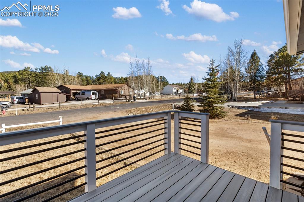 Quiet Deck to look out to Rampart Range