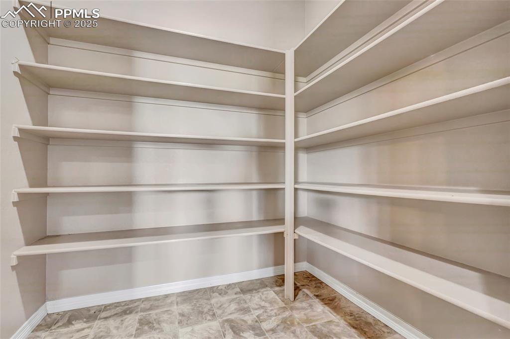Large pantry off of the kitchen